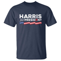Harris For President T Shirt Election Campaign 2024 American Flag - Wonder Print Shop