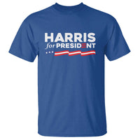 Harris For President T Shirt Election Campaign 2024 American Flag - Wonder Print Shop