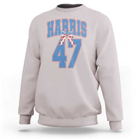 Harris 47 Sweatshirt 47th President USA America Bow Coquette Aesthetic - Wonder Print Shop