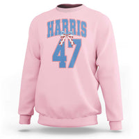 Harris 47 Sweatshirt 47th President USA America Bow Coquette Aesthetic - Wonder Print Shop