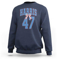 Harris 47 Sweatshirt 47th President USA America Bow Coquette Aesthetic - Wonder Print Shop
