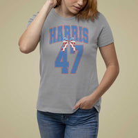 Harris 47 T Shirt For Women 47th President USA America Bow Coquette Aesthetic - Wonder Print Shop