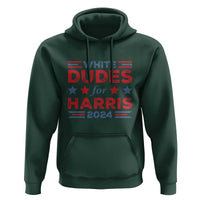 White Dudes For Harris Hoodie American Flag Star 2024 - Wonder Print Shop