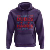 White Dudes For Harris Hoodie American Flag Star 2024 - Wonder Print Shop