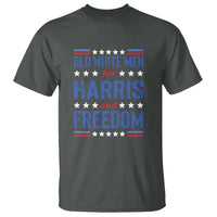 Old White Men For Harris And Freedom T Shirt American Flag Star Presidential Election 2024 - Wonder Print Shop