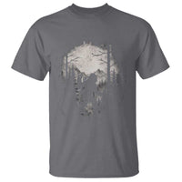 Funny Bigfoot Hiking Night Stroll Mountain Forest T Shirt - Wonder Print Shop