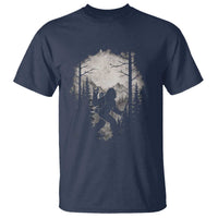 Funny Bigfoot Hiking Night Stroll Mountain Forest T Shirt - Wonder Print Shop