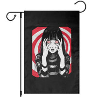 Horror Anime Manga Creepy Goth Japanese Girl Garden Flag - Wonder Print Shop
