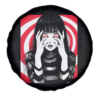 Horror Anime Manga Creepy Goth Japanese Girl Spare Tire Cover - Wonder Print Shop