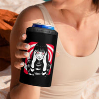 Horror Anime Manga Creepy Goth Japanese Girl 4 in 1 Can Cooler Tumbler - Wonder Print Shop