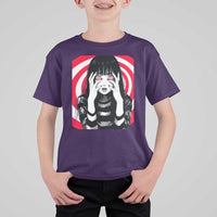Horror Anime Manga Creepy Goth Japanese Girl T Shirt For Kid - Wonder Print Shop