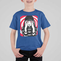 Horror Anime Manga Creepy Goth Japanese Girl T Shirt For Kid - Wonder Print Shop