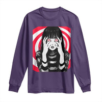 Horror Anime Manga Creepy Goth Japanese Girl Long Sleeve Shirt - Wonder Print Shop