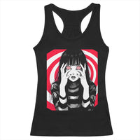 Horror Anime Manga Creepy Goth Japanese Girl Racerback Tank Top - Wonder Print Shop