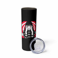 Horror Anime Manga Creepy Goth Japanese Girl Skinny Tumbler - Wonder Print Shop