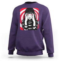 Horror Anime Manga Creepy Goth Japanese Girl Sweatshirt - Wonder Print Shop