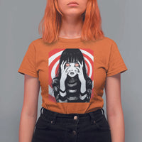 Horror Anime Manga Creepy Goth Japanese Girl T Shirt For Women - Wonder Print Shop