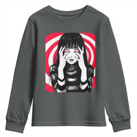 Horror Anime Manga Creepy Goth Japanese Girl Youth Sweatshirt - Wonder Print Shop