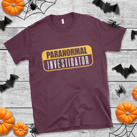 Paranormal Investigator Ghost Hunting T Shirt EVP Halloween Ghost Researchers - Wonder Print Shop