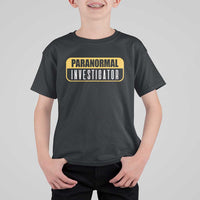 Paranormal Investigator Ghost Hunting T Shirt For Kid EVP Halloween Ghost Researchers - Wonder Print Shop