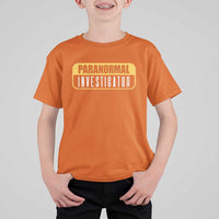 Paranormal Investigator Ghost Hunting T Shirt For Kid EVP Halloween Ghost Researchers - Wonder Print Shop