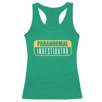 Paranormal Investigator Ghost Hunting Racerback Tank Top EVP Halloween Ghost Researchers - Wonder Print Shop