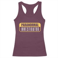 Paranormal Investigator Ghost Hunting Racerback Tank Top EVP Halloween Ghost Researchers - Wonder Print Shop