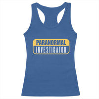 Paranormal Investigator Ghost Hunting Racerback Tank Top EVP Halloween Ghost Researchers - Wonder Print Shop