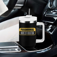 Paranormal Investigator Ghost Hunting Tumbler With Handle EVP Halloween Ghost Researchers - Wonder Print Shop