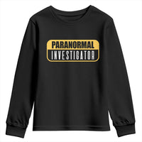Paranormal Investigator Ghost Hunting Youth Sweatshirt EVP Halloween Ghost Researchers - Wonder Print Shop