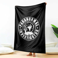 Paranormal Investigator Ghost Hunting Throw Blanket EVP Halloween - Wonder Print Shop