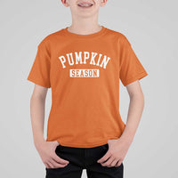 Pumpkin Season T Shirt For Kid Fall Harvest Season Thanksgiving - Wonder Print Shop
