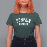 Pumpkin Season T Shirt For Women Fall Harvest Season Thanksgiving - Wonder Print Shop