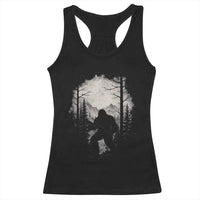 Funny Bigfoot Hunting Racerback Tank Top Sasquatch Wildlife Hunter Forest - Wonder Print Shop