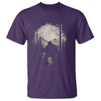 Funny Bigfoot Hunting T Shirt Sasquatch Wildlife Hunter Forest - Wonder Print Shop