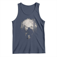 Funny Bigfoot Hunting Tank Top Sasquatch Wildlife Hunter Forest - Wonder Print Shop