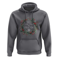 Keep The Yule In Yuletide Hoodie Yule Christmas Wreath Pentagram