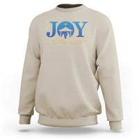Joy To The World Sweatshirt Christian Christmas Nativity Scene Star Of Bethlehem - Wonder Print Shop