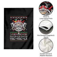 Christmas Viking Garden Flag Fa La La La La Val Hal La Santa Viking Warriors - Wonder Print Shop