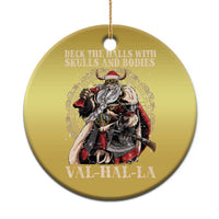 Viking Xmas Christmas Ornament Deck The Halls With Skulls And Bodies Valhalla - Wonder Print Shop