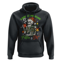 Look At Me Being Festive And Shit Hoodie Funny Christmas Skeleton - Wonder Print Shop