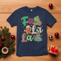 Funny Falala Christmas Song Faux Glitter Gingerbread T Shirt - Wonder Print Shop
