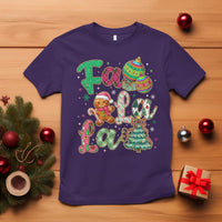 Funny Falala Christmas Song Faux Glitter Gingerbread T Shirt - Wonder Print Shop
