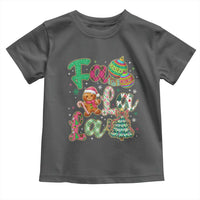Funny Falala Christmas Song Faux Glitter Gingerbread Toddler T Shirt - Wonder Print Shop
