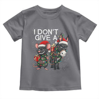 Funny Christmas I Dont Give a Rats Ass Toddler T Shirt Donkey And Mouse Xmas Holiday - Wonder Print Shop