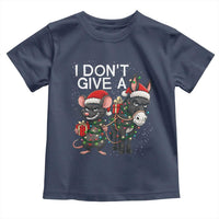 Funny Christmas I Dont Give a Rats Ass Toddler T Shirt Donkey And Mouse Xmas Holiday - Wonder Print Shop