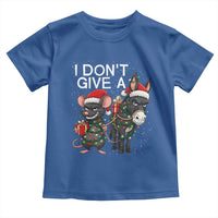 Funny Christmas I Dont Give a Rats Ass Toddler T Shirt Donkey And Mouse Xmas Holiday - Wonder Print Shop