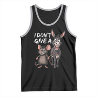 Funny I Dont Give a Rats Ass Tank Top Donkey And Mouse Meme - Wonder Print Shop