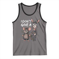 Funny I Dont Give a Rats Ass Tank Top Donkey And Mouse Meme - Wonder Print Shop