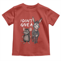 Funny I Dont Give a Rats Ass Toddler T Shirt Donkey And Mouse Meme - Wonder Print Shop